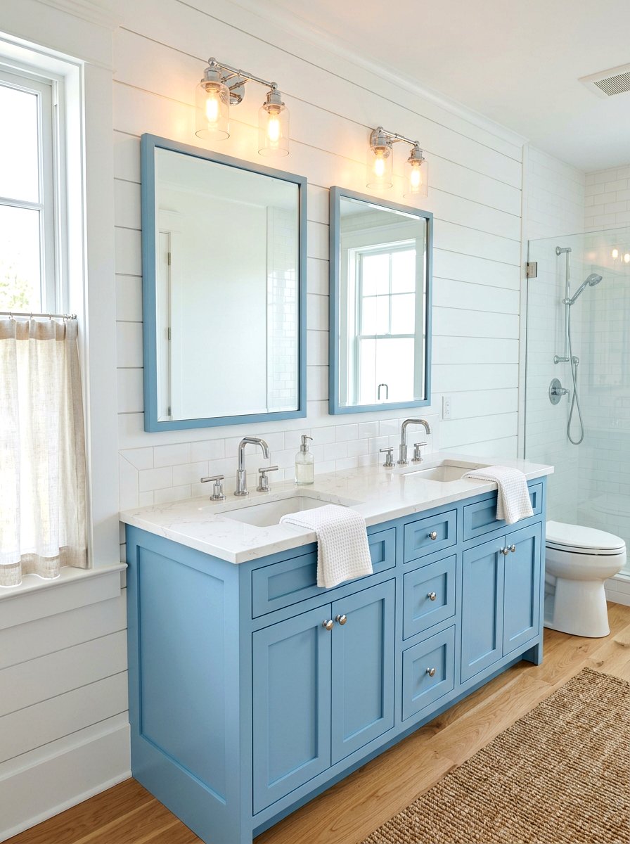 Double mirror bathroom double vanity - 30 mirror alcove ideas