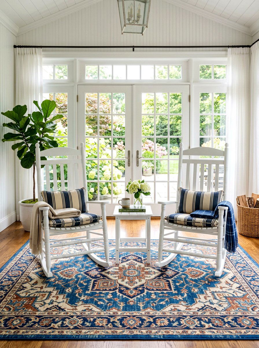 Double rocking chair arrangement - 30 porch rocking chair styling ideas
