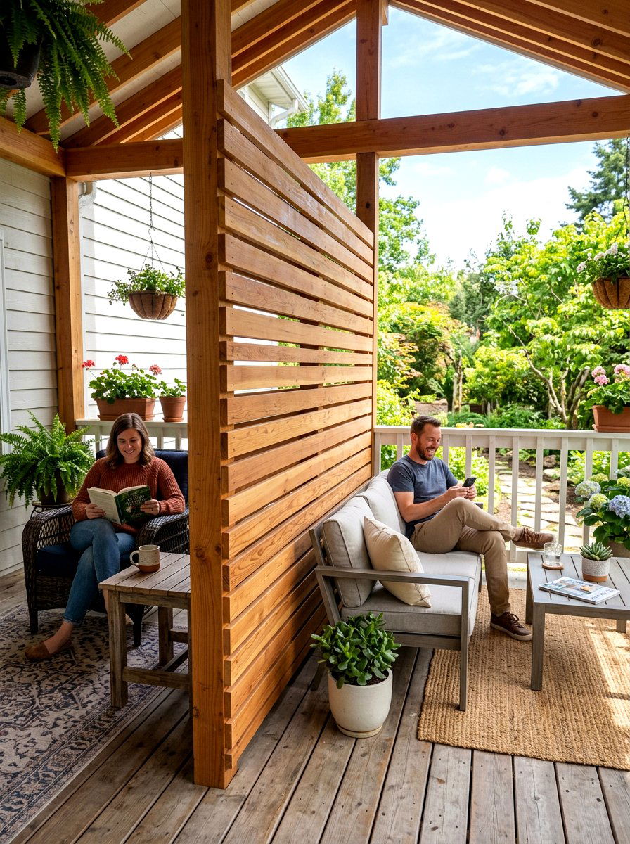 30 Porch Slat Wall Ideas for Modern Texture and Privacy
