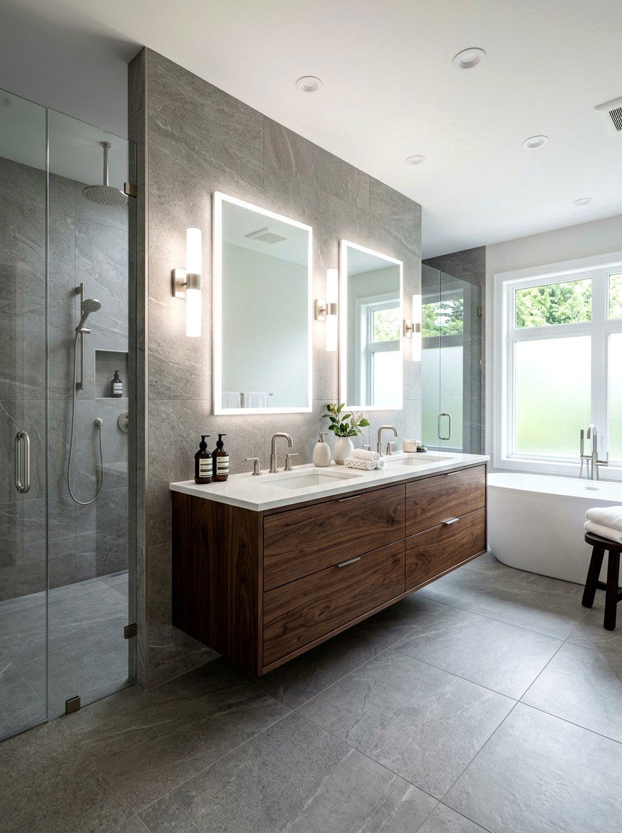 Double sink floating drawer - 30 floating drawer ideas