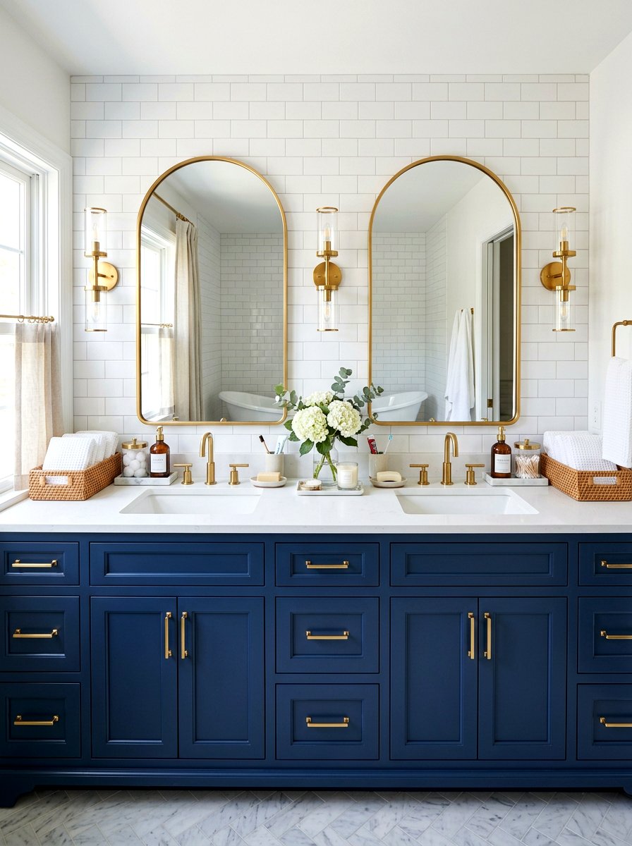 Double sink vanity organization - 30 organizing bathroom cabinets ideas