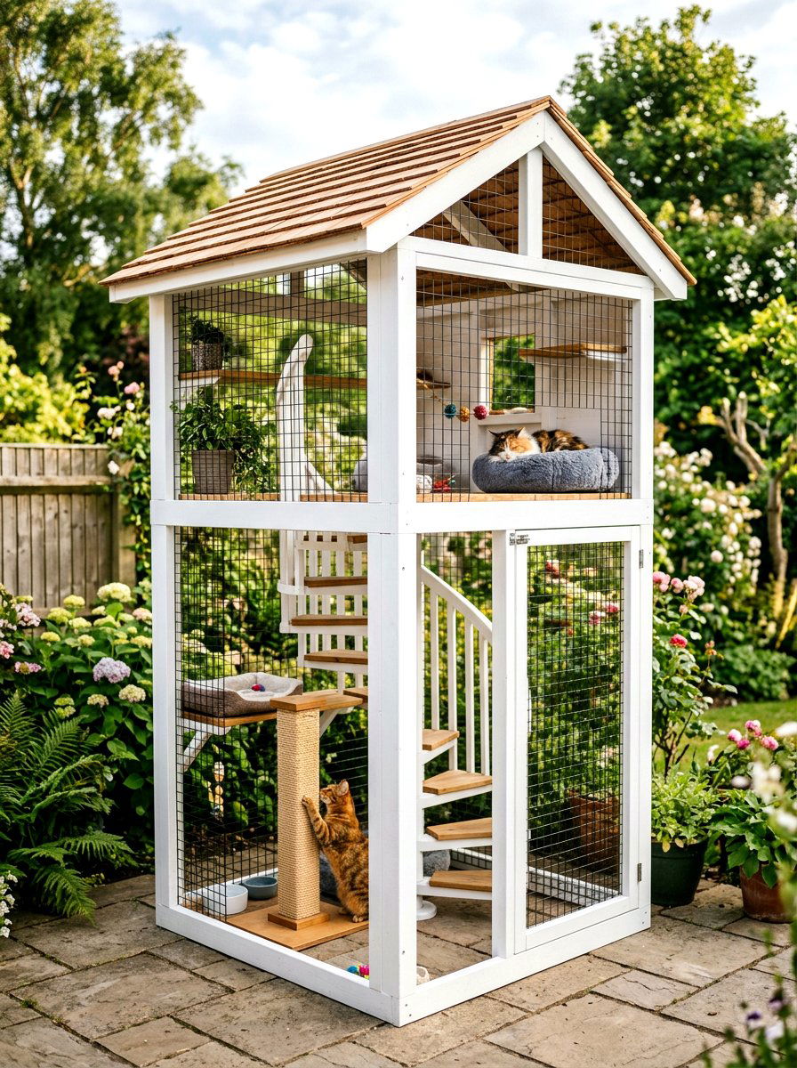 Double story catio retreat - 30 catio ideas