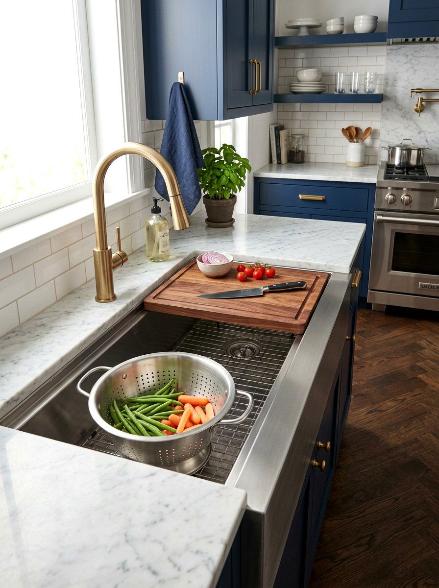 Double tier workstation sink - 30 workstation sink ideas