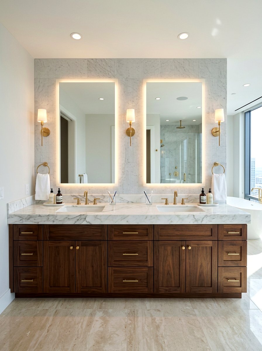 Double vanity - 30 luxury hotel bath ideas