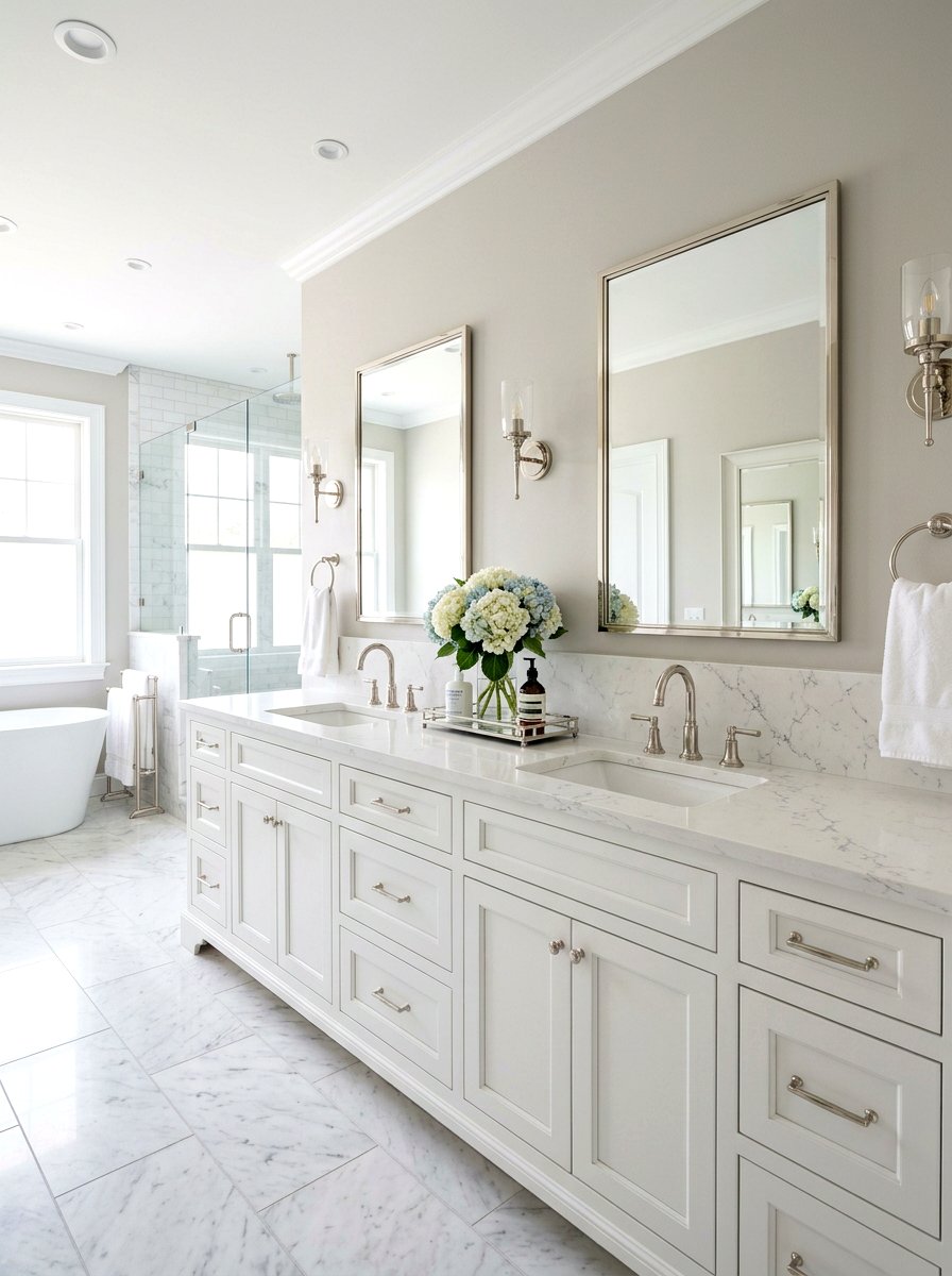 Double vanity bathroom - 30 Nancy Meyers bathroom ideas