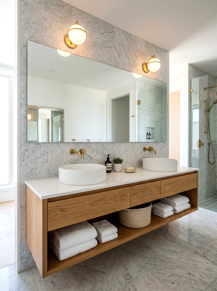 Double vessel sink - 30 vessel sink powder room ideas