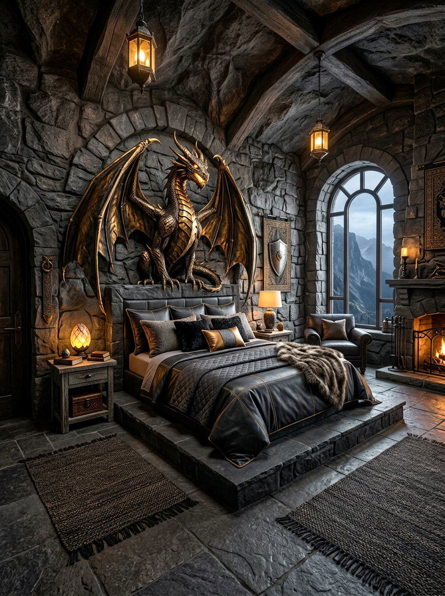 Dragon Lair Bedroom - 30 storybook bedroom decor ideas