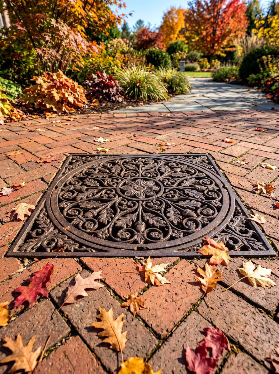 Drain Grate - 30 drainage landscaping ideas