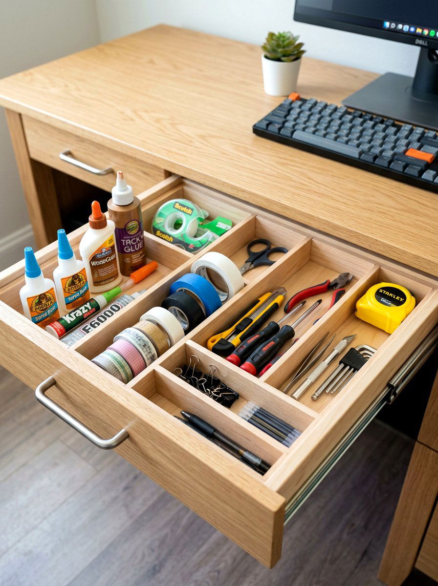 Drawer Divider Insert - 30 craft supply storage ideas
