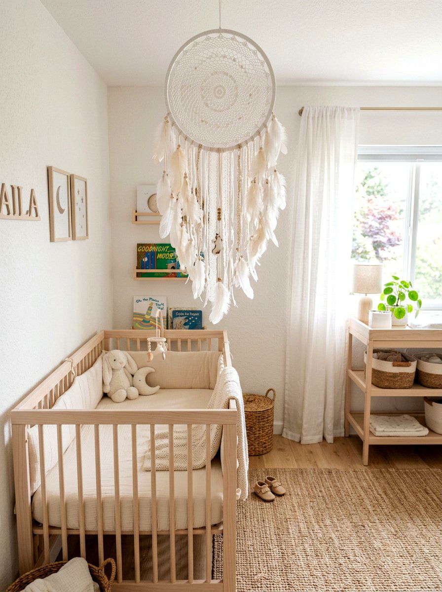 Dreamcatcher nursery - 30 boho nursery ideas