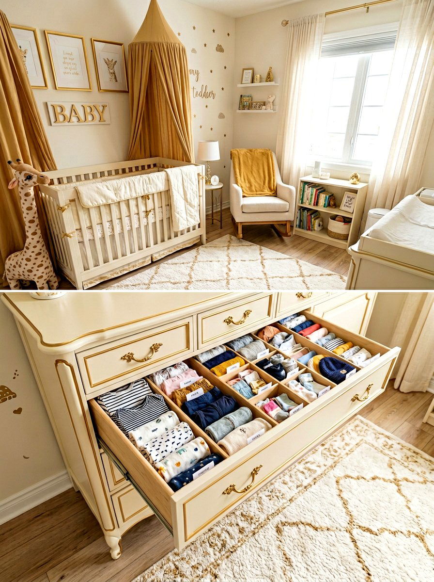 Dresser Drawer Dividers - 30 toddler bedroom storage ideas