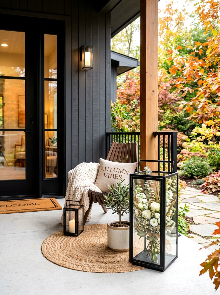 Dried Eucalyptus Arrangement - 30 fall porch planter ideas