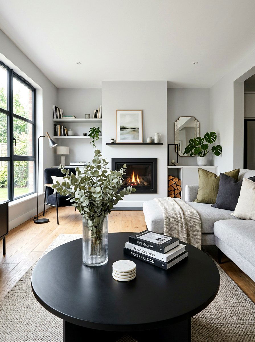 Dried Eucalyptus Stems - 30 coffee table seasonal decor ideas