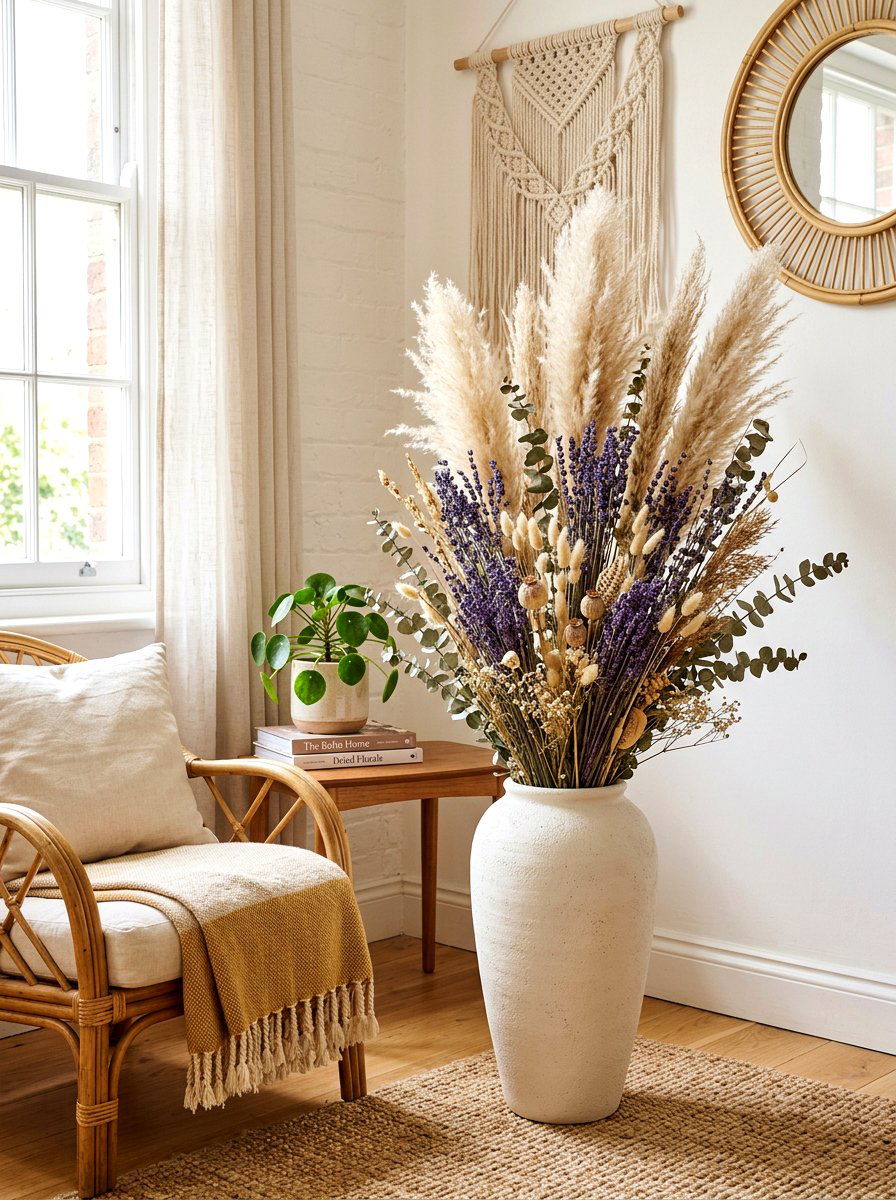 Dried Flower Arrangement - 30 analog home decor ideas