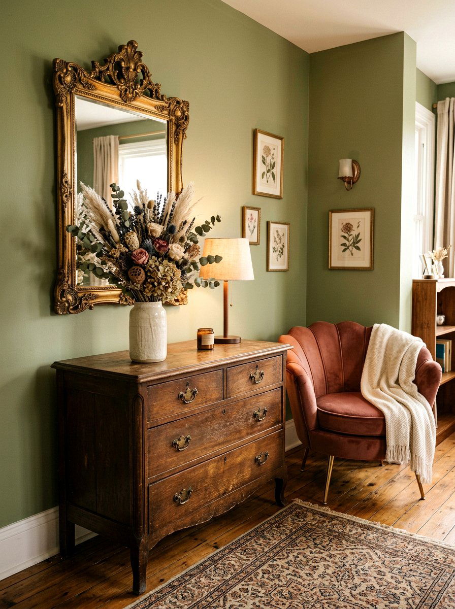 Dried Flower Bouquet - 30 coquette room decor ideas