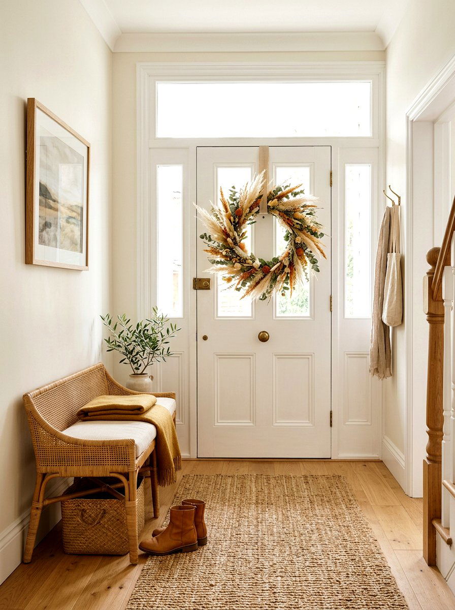 Dried Flower Wreath - 30 dried flower decor ideas