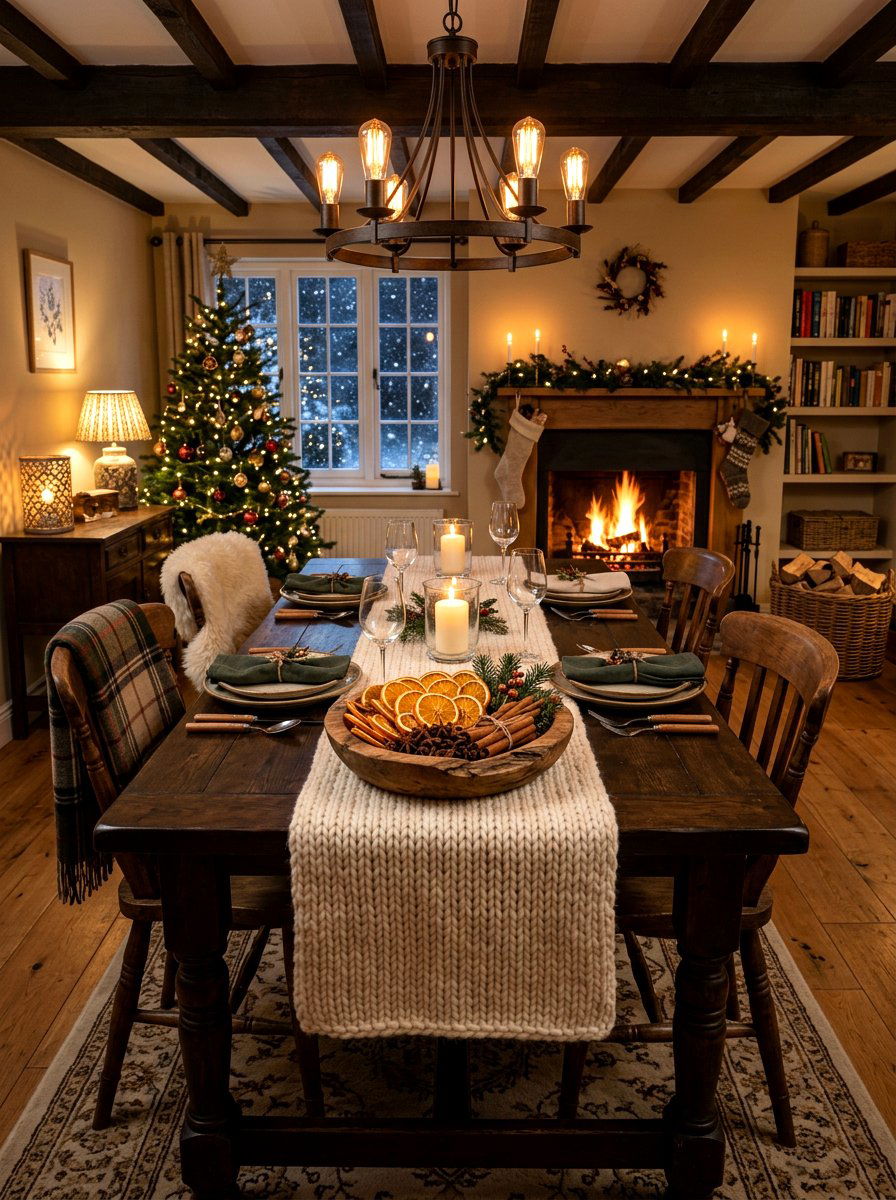 Dried Fruit Table Arrangement - 30 rustic table centerpiece ideas
