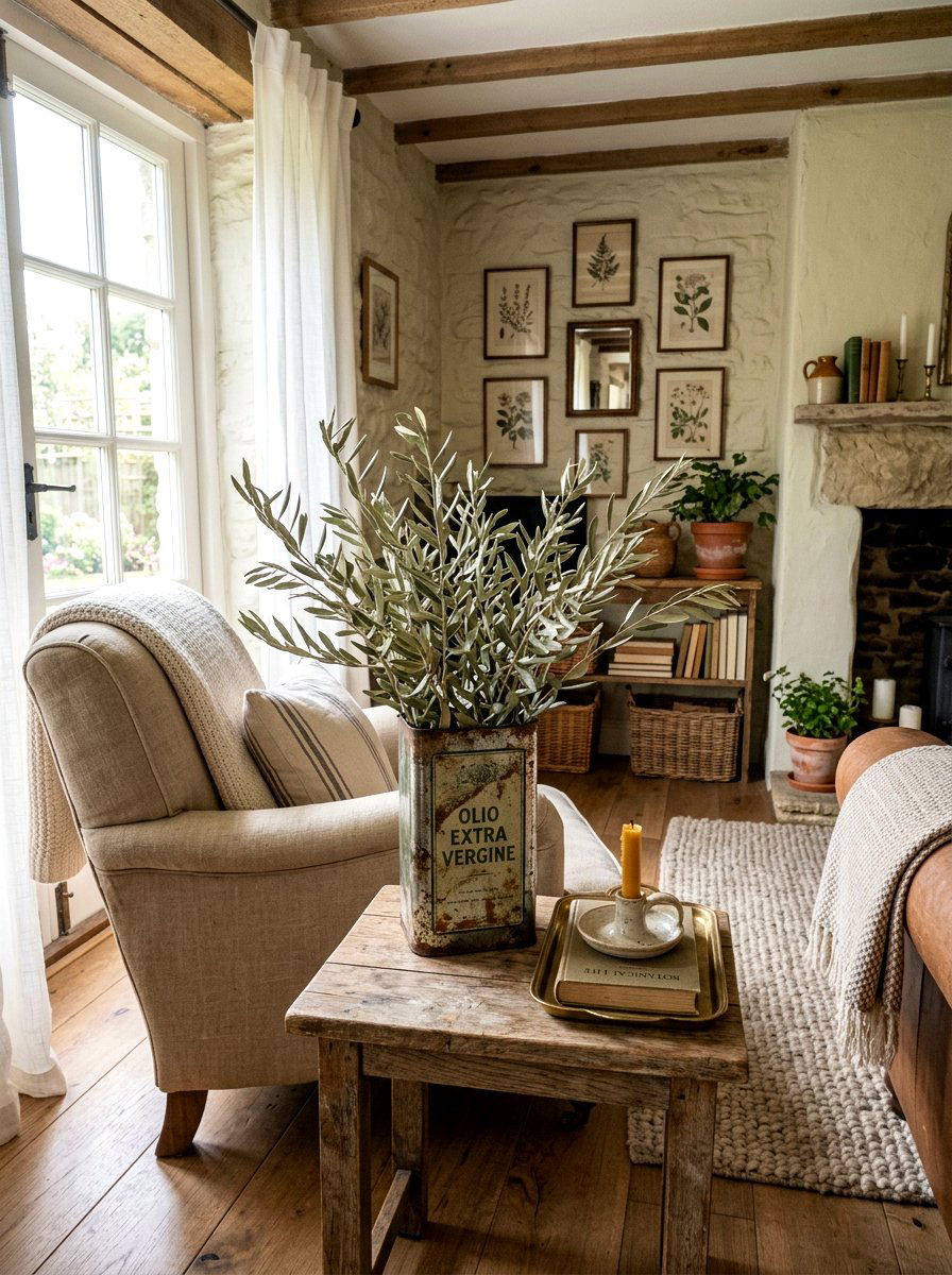 Dried Olive Branch Arrangement - 30 olive branch centerpiece ideas