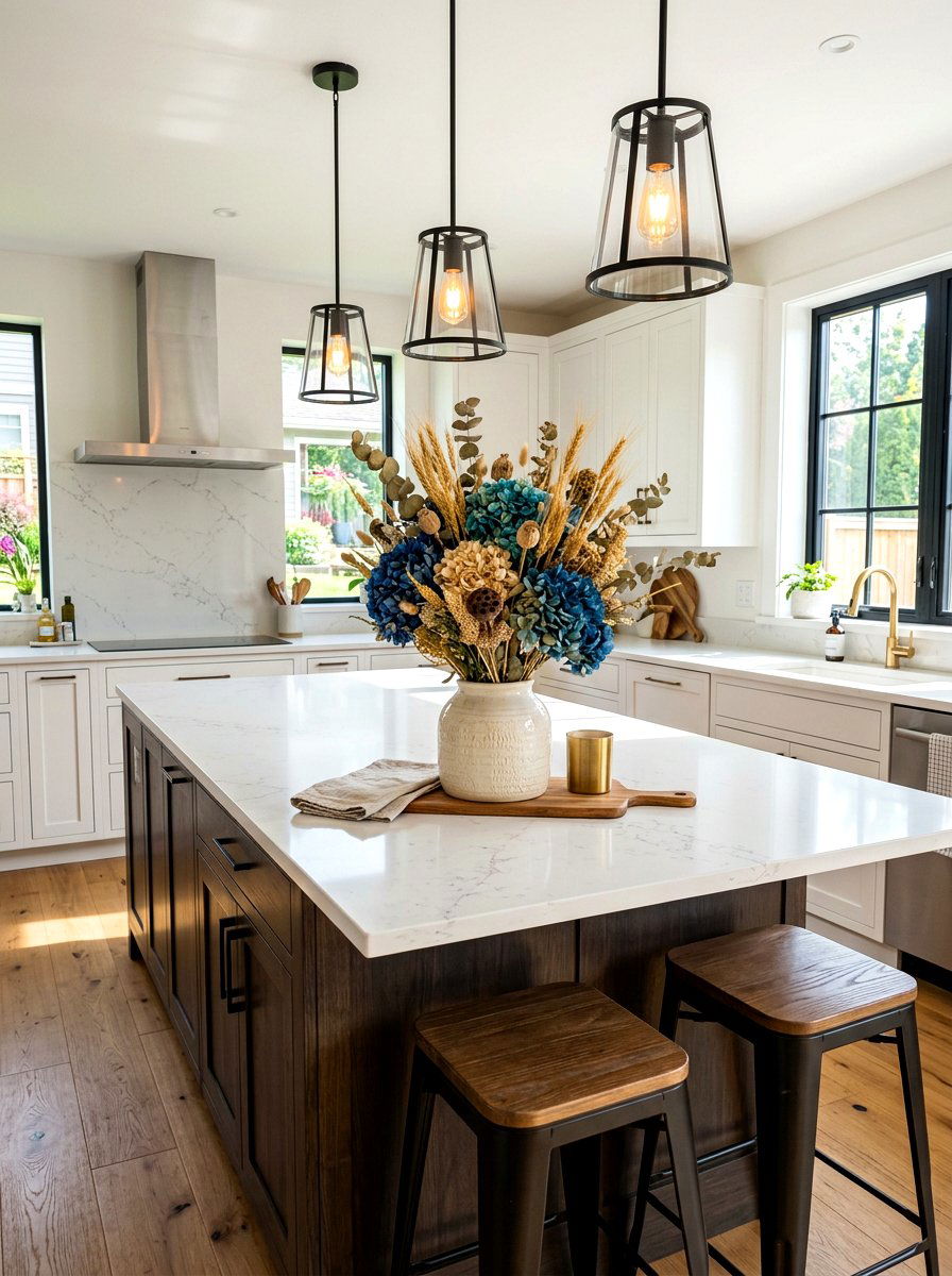 Dried floral arrangements - 30 fall reset home ideas