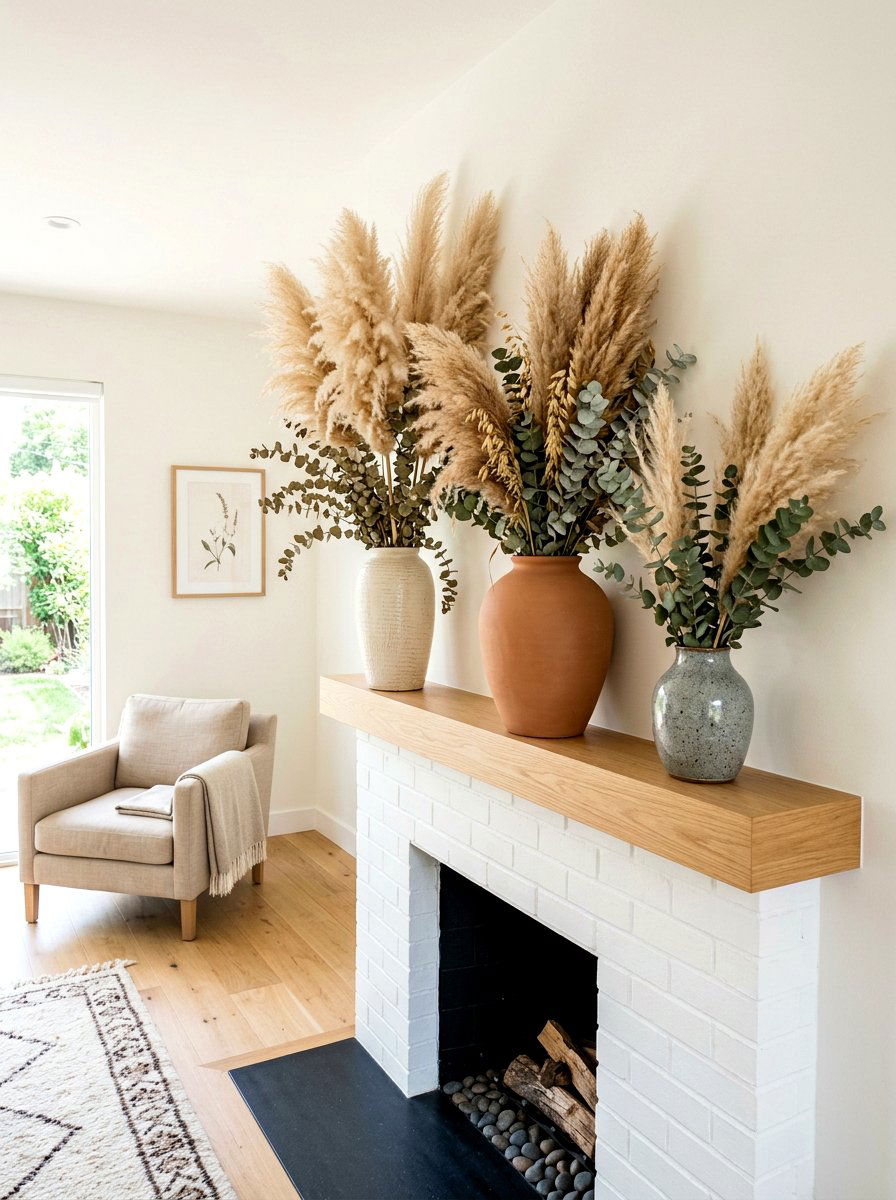 Dried flower decor - 30 slow living home ideas