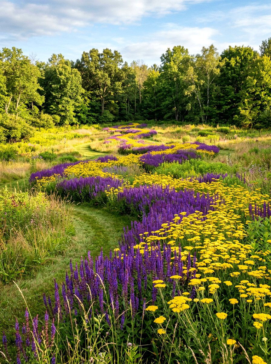 Drift Planting Layout - 30 meadow style backyard ideas