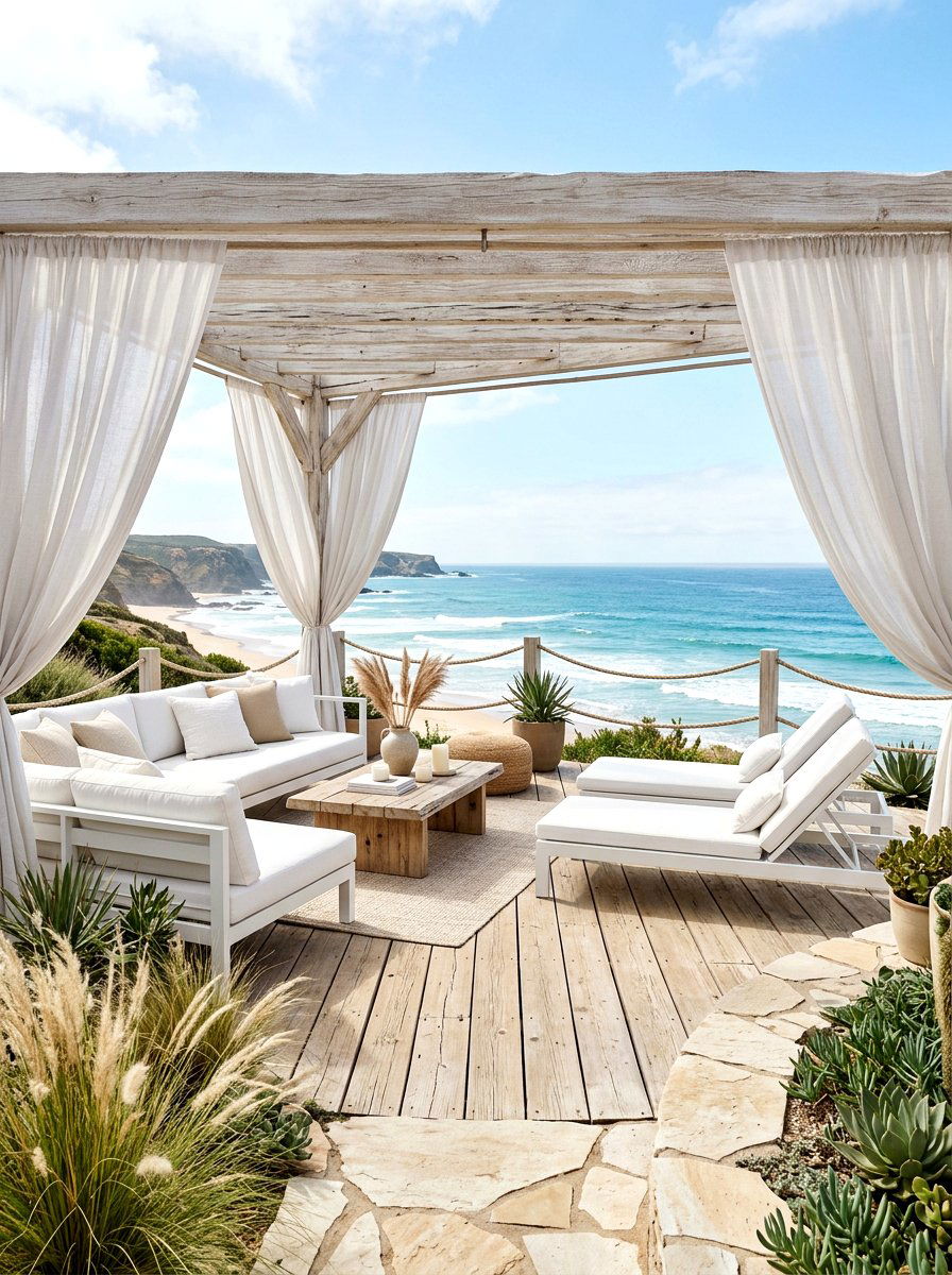 Driftwood Deck - 30 wood stain deck ideas