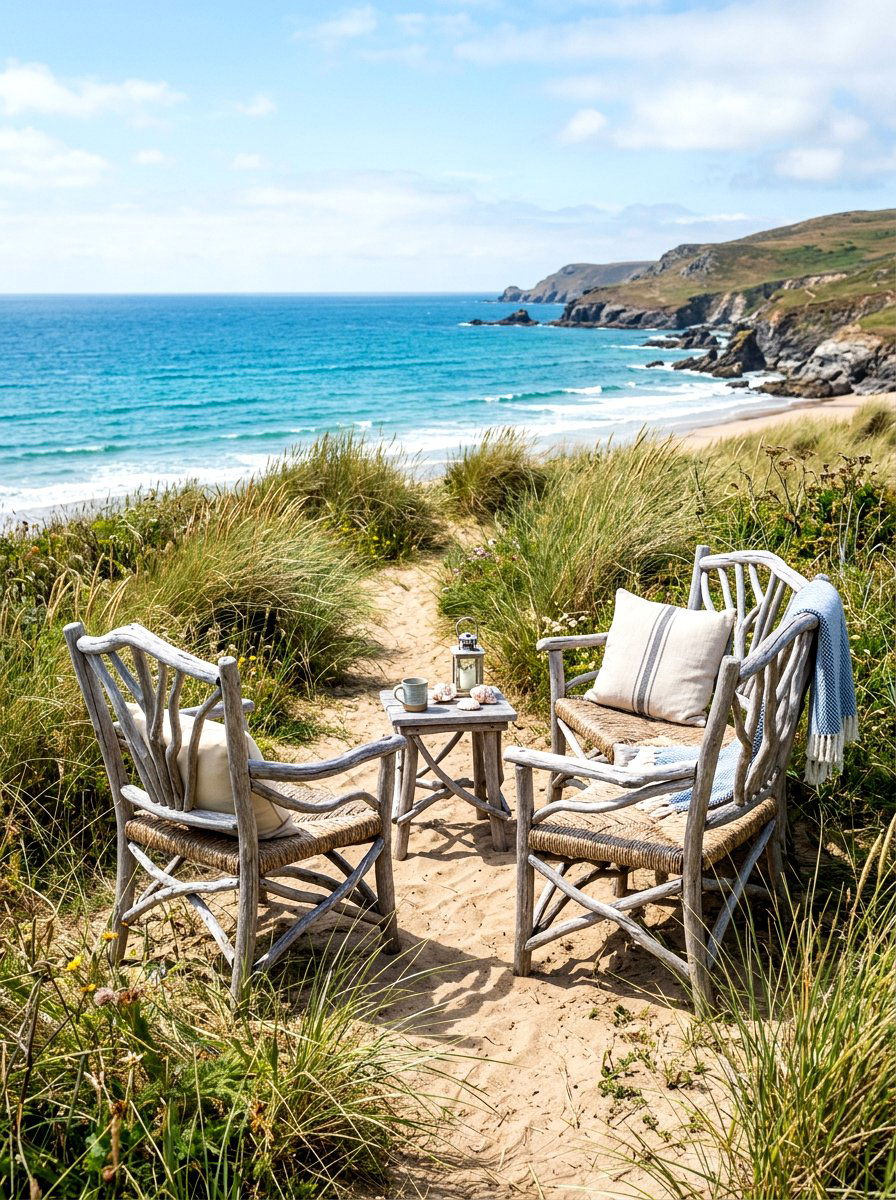 Driftwood Patio Seating - 30 rustic outdoor furniture ideas