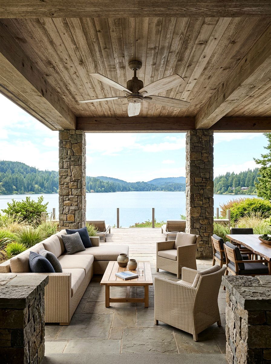 Driftwood Pavilion Fan - 30 pavilion ceiling fan ideas