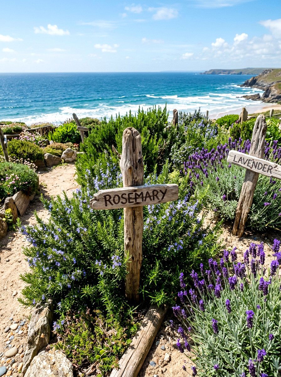 Driftwood Plant Stake - 30 herb garden marker ideas