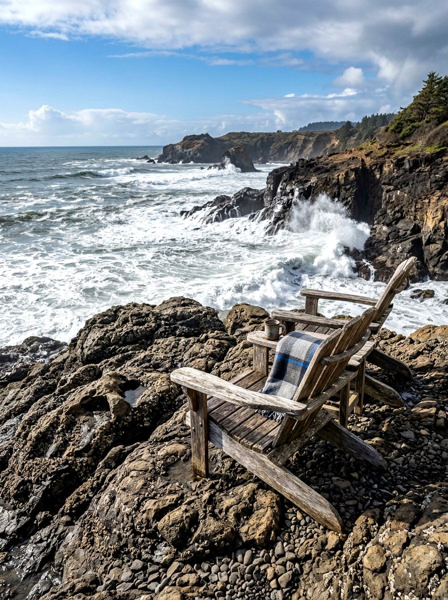 Driftwood Waterfront Adirondack - 30 Adirondack chair ideas