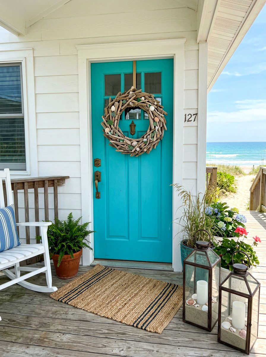 Driftwood Wreath - 30 door wreath ideas