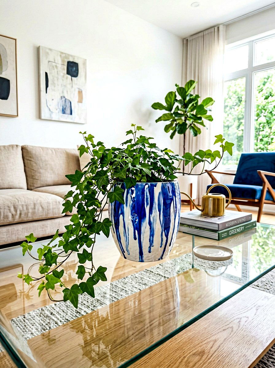 Drip paint planter - 30 painted flower pot ideas
