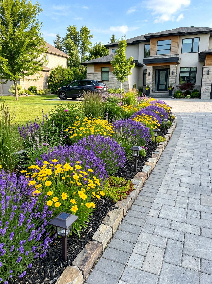 Driveway Flower Bed - 30 flower bed ideas