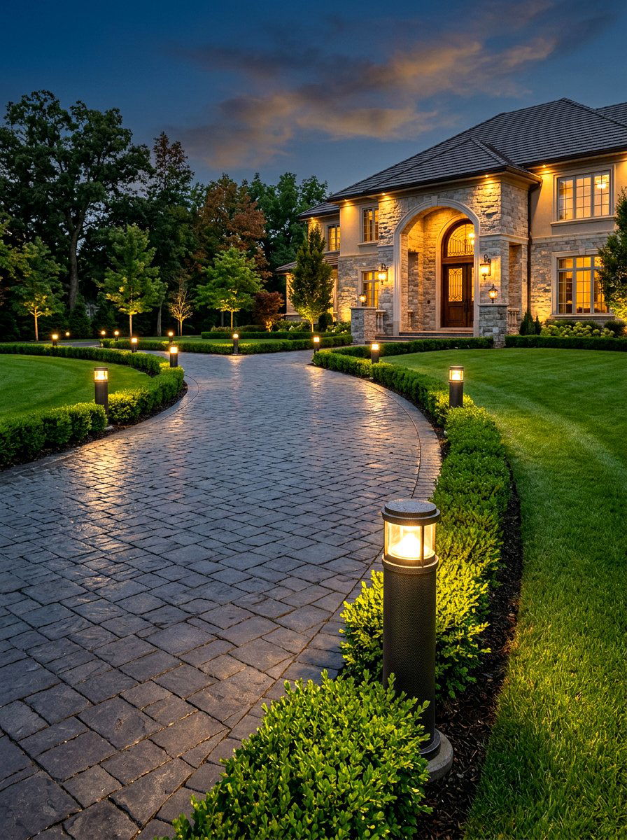 Driveway bollard light - 30 outdoor lighting ideas