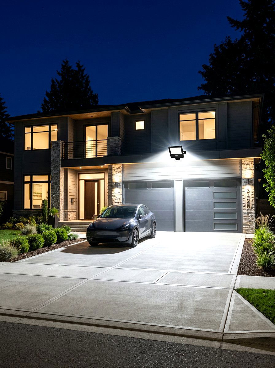 Driveway flood light - 30 modern outdoor lighting ideas