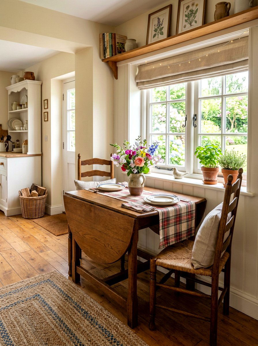 Drop Leaf Dining Set - 30 small space dining table ideas
