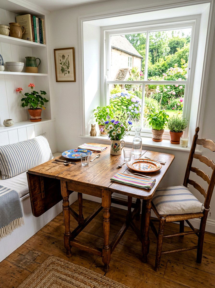 Drop Leaf Dining Table - 30 flexible apartment furniture ideas