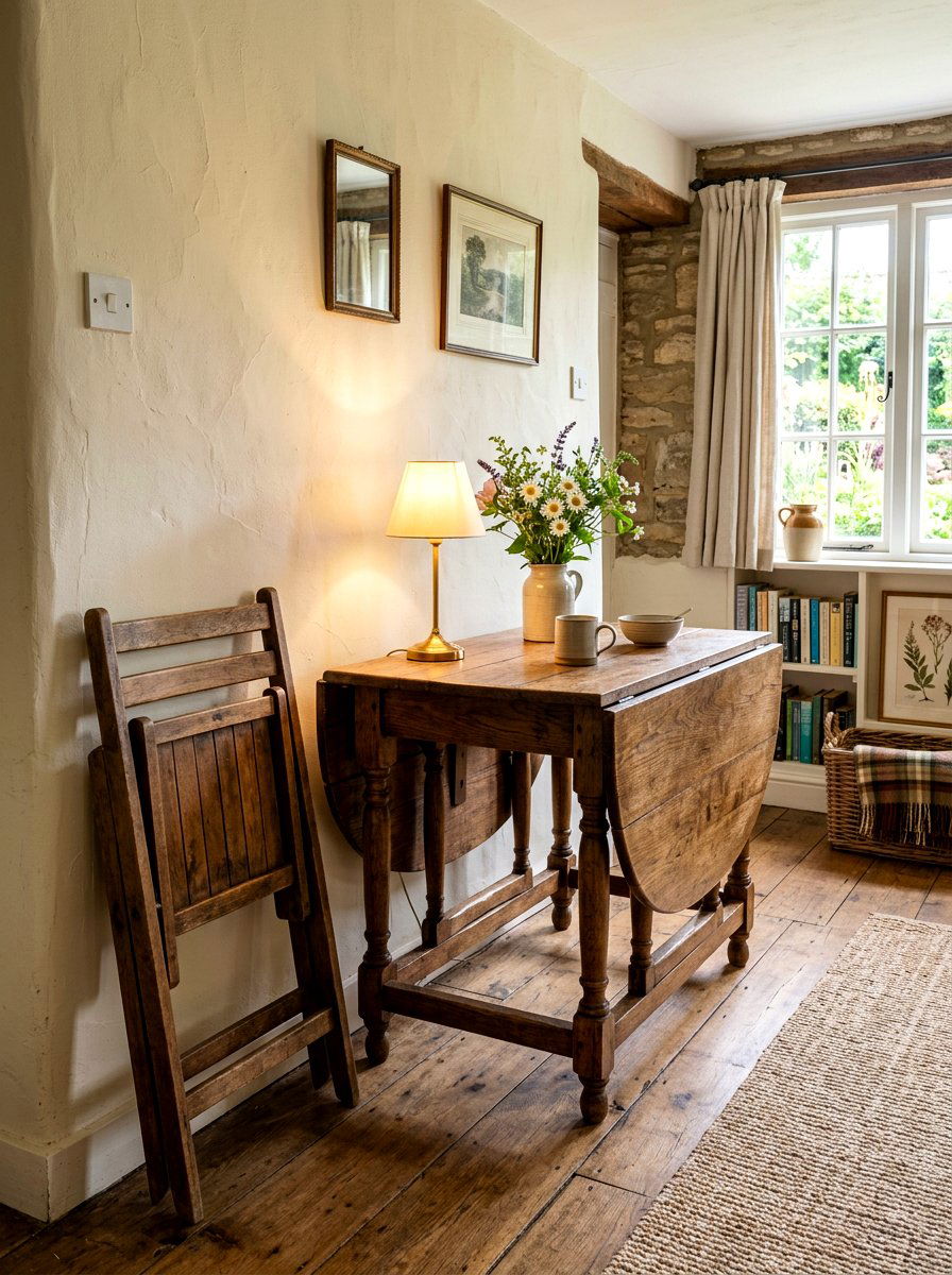 Drop Leaf Extendable Table - 30 small dining room ideas