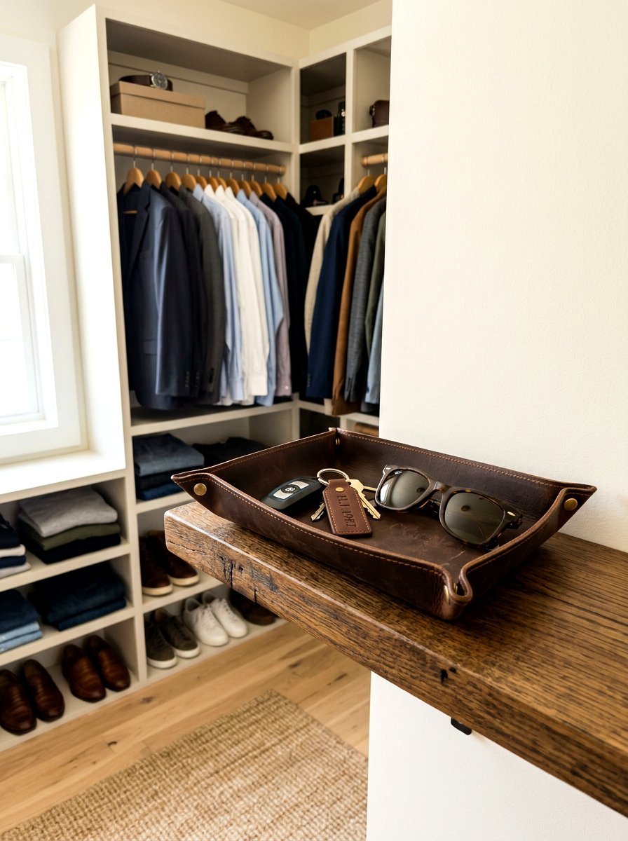 Drop Zone Tray - 30 entry closet organization ideas