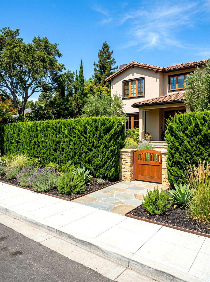 Drought Resistant Hedge - 30 drought tolerant front yard ideas