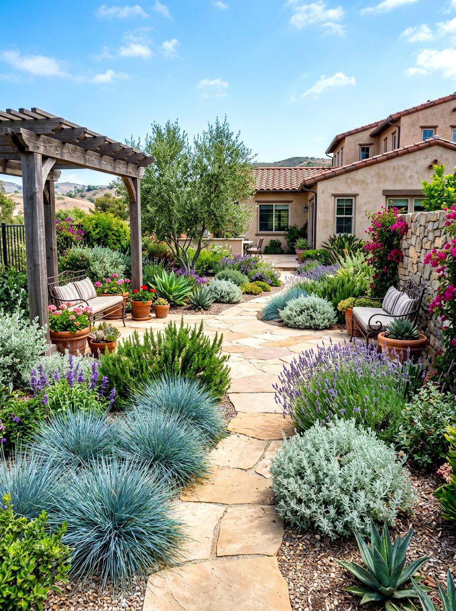 Drought Tolerant Backyard - 30 natural landscaping ideas
