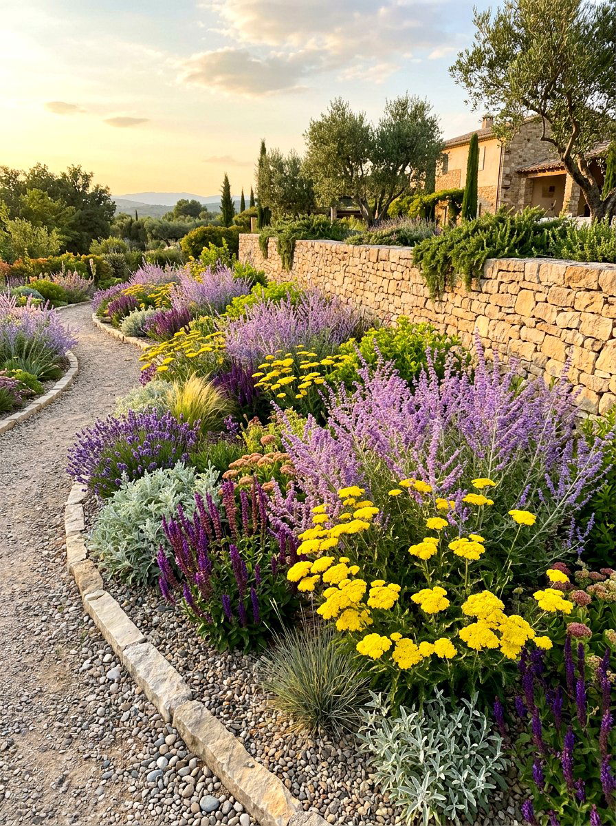 Drought Tolerant Border - 30 perennial border ideas