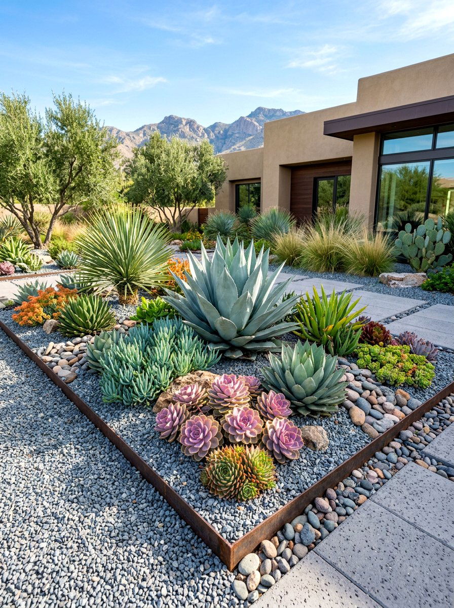 Drought Tolerant Flower Bed - 30 backyard flower bed ideas