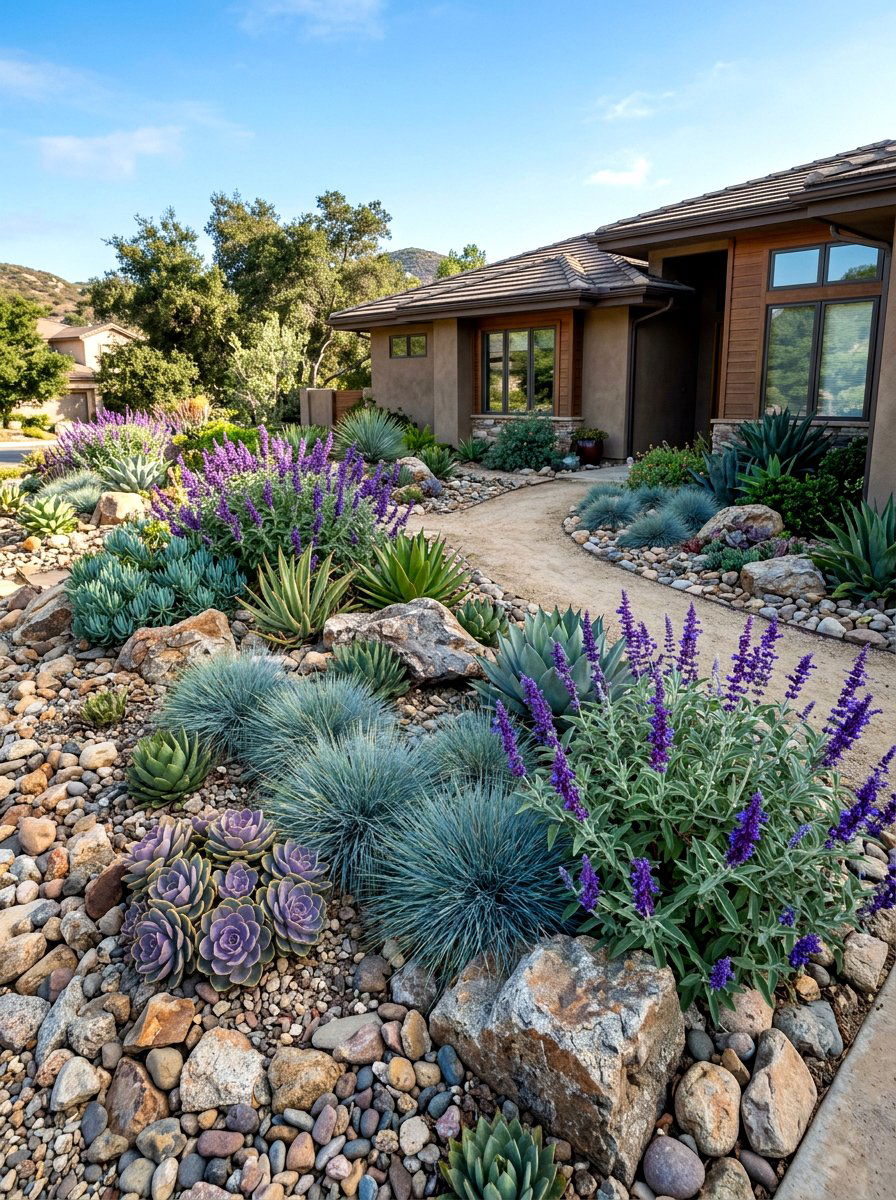 Drought Tolerant Front Yard Plants - 30 front porch flower bed ideas