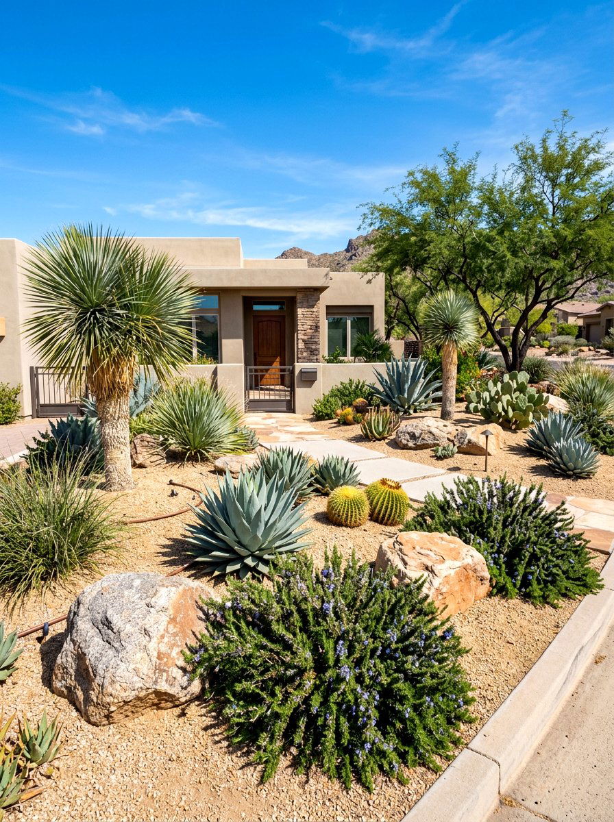 Drought Tolerant Front Yard - 30 front entry landscaping ideas