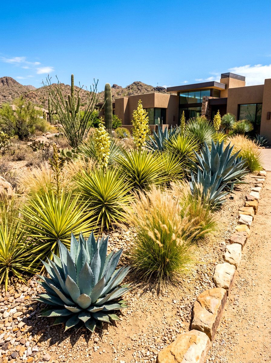 Drought Tolerant Garden Border - 30 front yard border ideas