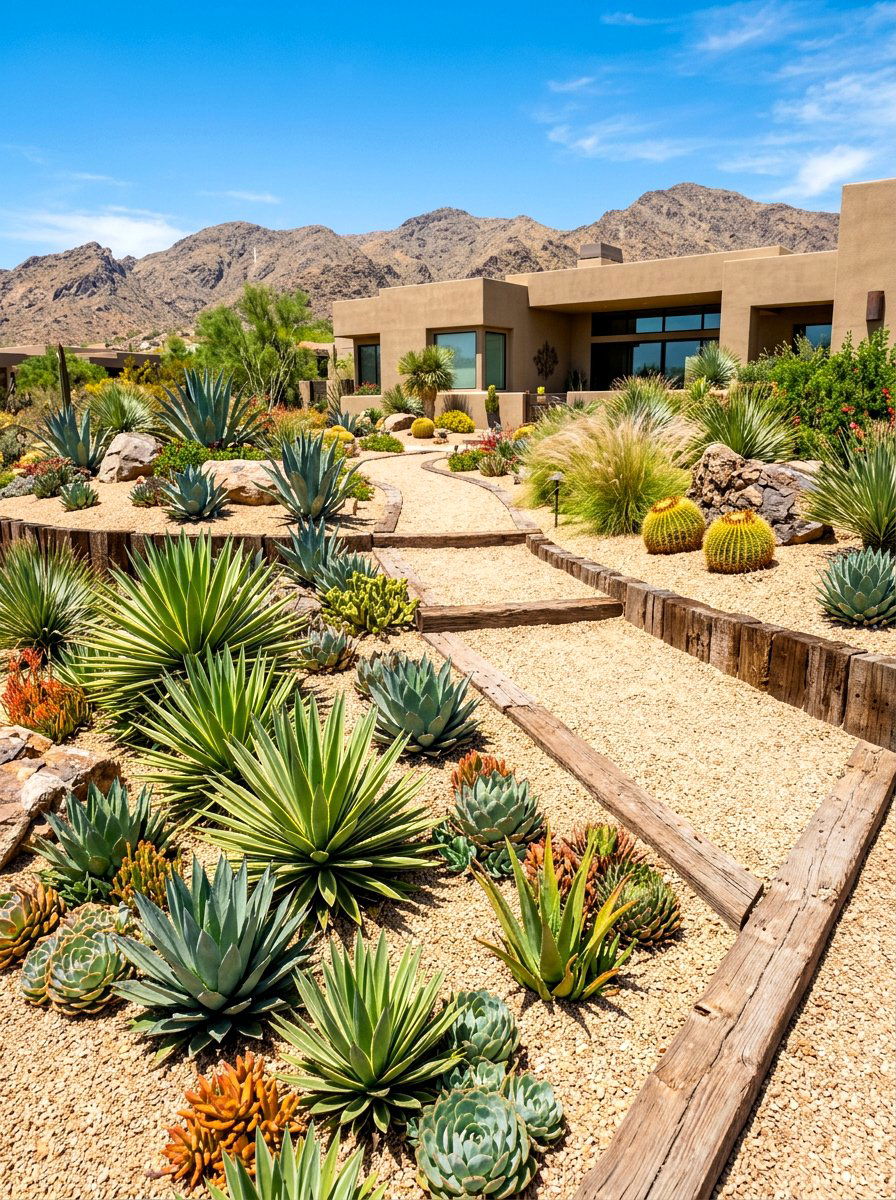 Drought Tolerant Landscape - 30 pea gravel patio ideas