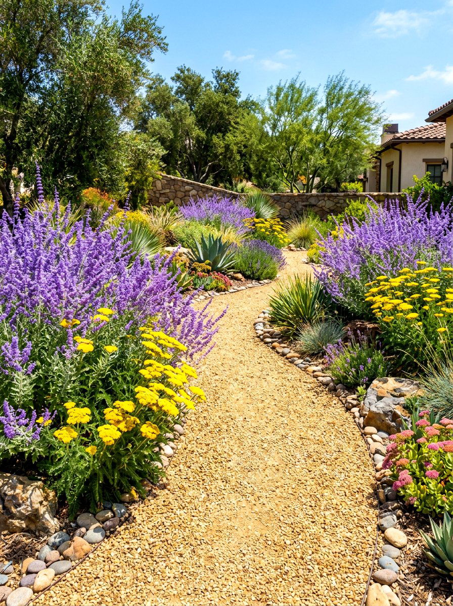 Drought Tolerant Landscape - 30 simple flower bed ideas