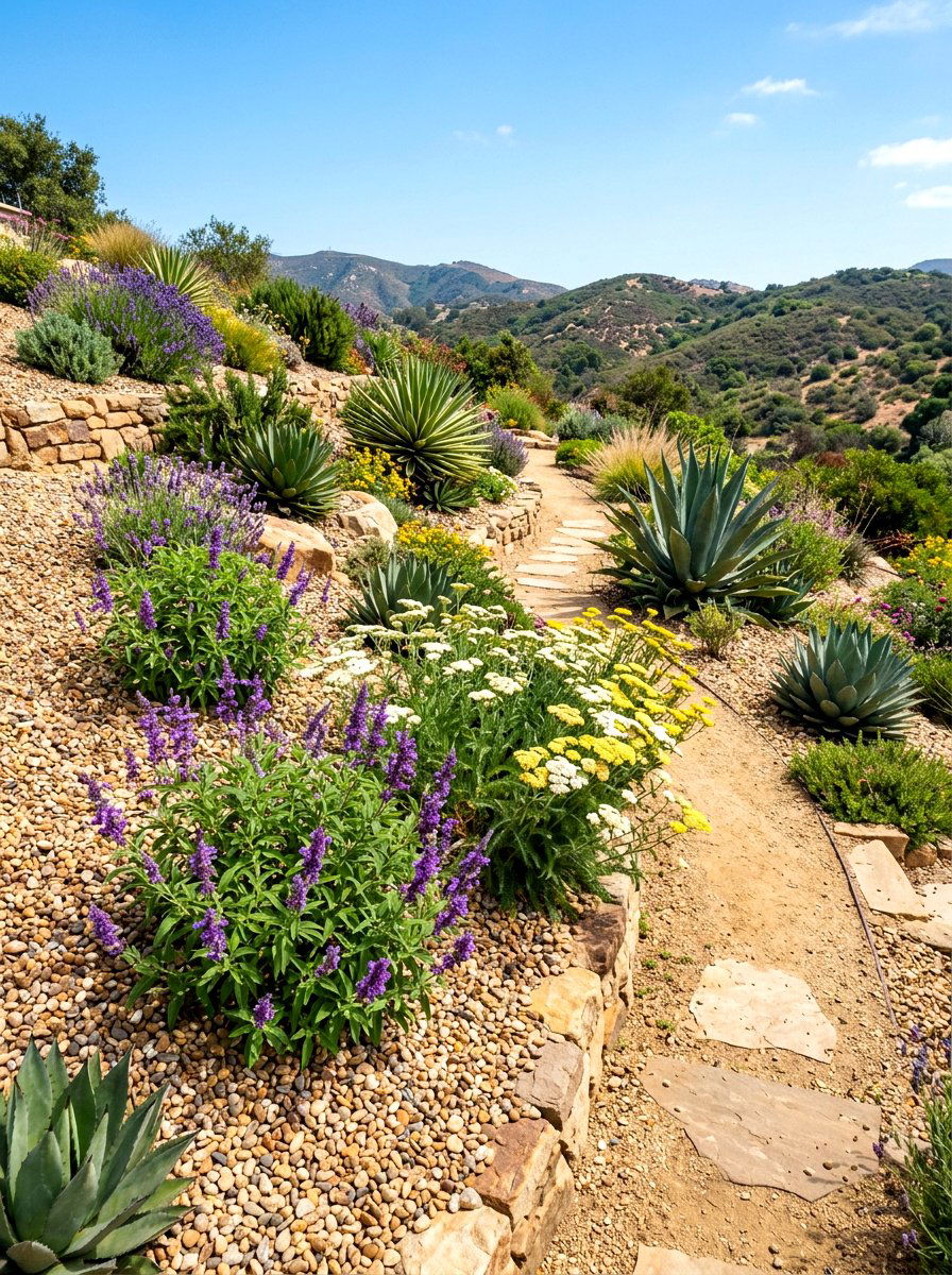 Drought Tolerant Landscape - 30 hillside landscaping ideas