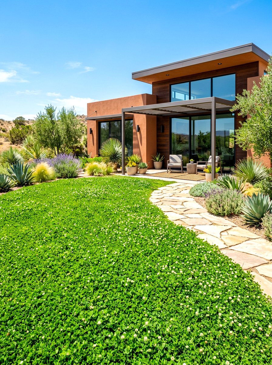 Drought Tolerant Lawn - 30 clover lawn ideas